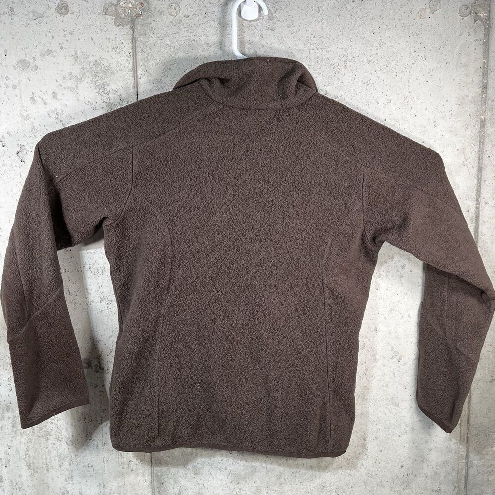 Columbia Womens Large Brown Quarter Zip Fleece Mock Neck Sweater Jacket - Picture 7 of 7